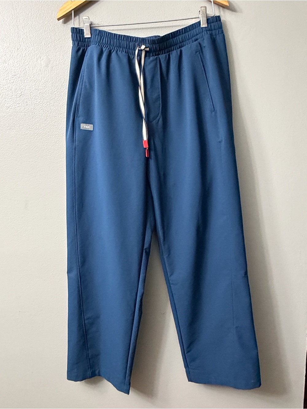 Figs Men's Blue Drawstring Casual Pants Large